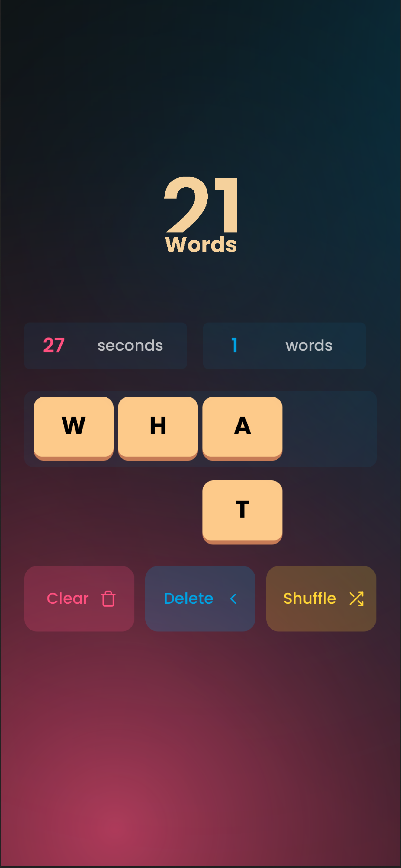 21-words Screenshot 2