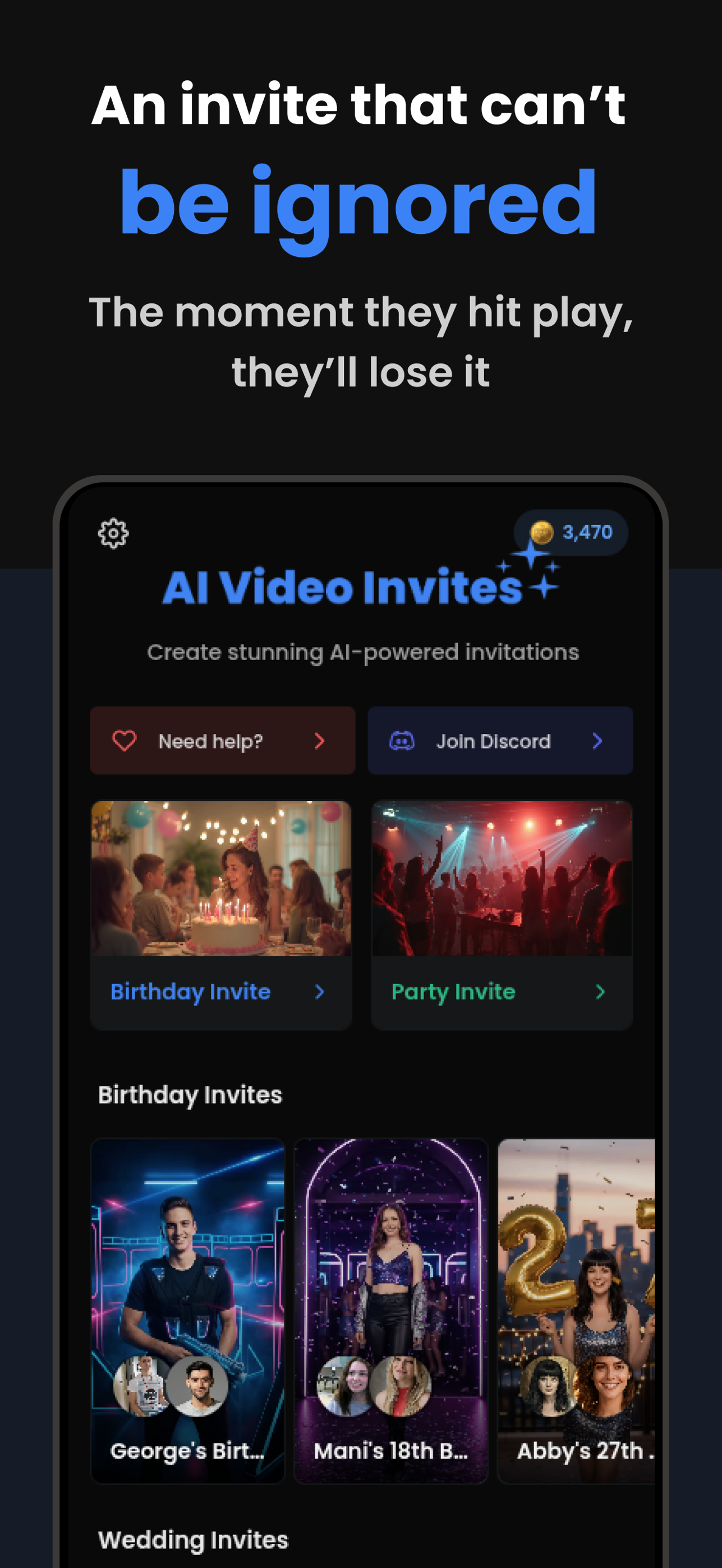 ai-video-invites Screenshot